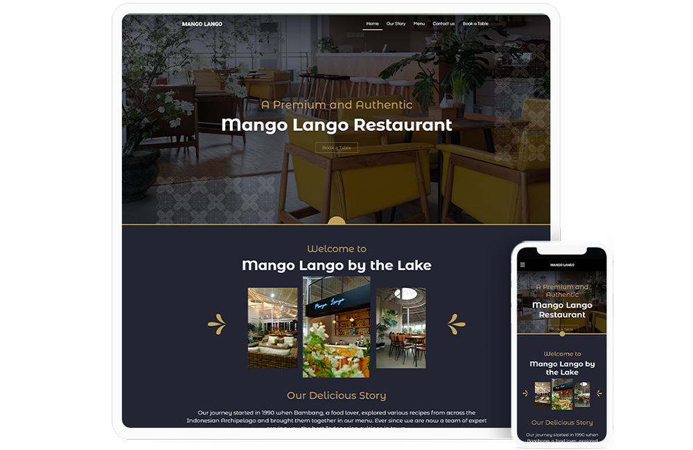 Website Company Profile untuk Restoran Khas Indonesia